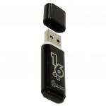 Флеш-диск 16GB SMARTBUY Glossy USB 2.0, черный, SB16GBGS-K