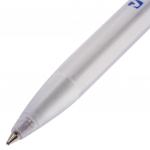 Ручка шариковая масляная BRAUBERG Olive Pen, СИНЯЯ, корпус прозрачный, 0,7мм, линия 0,5мм, 141476