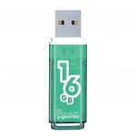 Флеш-диск 16GB SMARTBUY Glossy USB 2.0, зеленый, SB16GBGS-G