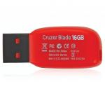 Флеш-диск 16GB SANDISK Cruzer Blade USB 2.0, черный, SDCZ50-016G-B35