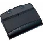 Папка-портфель пласт. BRAUBERG А4+ (375х305х60мм), 4 отделения, 2 кармана, черный, 225169