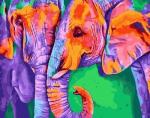 Радужные слоны трутся хоботами
