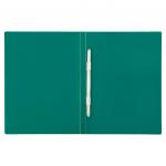 Папка с пластиковым скоросшивателем STAFF, зеленая, до 100 листов, 0,5 мм, 229228