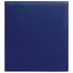Папка на 4 кольцах с передним прозрачным карманом BRAUBERG, картон/ПВХ, 65мм, синяя, до 400л, 223530