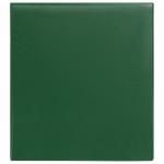 Папка на 4 кольцах с передним прозрачным карманом BRAUBERG, картон/ПВХ, 65мм, зеленая,до 400л,223532