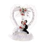 Статуэтка Свадебная коллекция Сердечко с розами 14*10 см 205