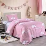 Веселые тучки (розовые) Комплект постельного белья детский
