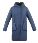 Пальто женское Ронда синяя плащевка (синтепон 100) С 0619