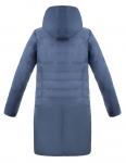 Пальто женское Ронда синяя плащевка (синтепон 100) С 0619