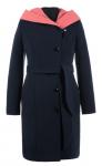 Пальто женское Бутон темно-синий кашемир ВО 0085