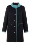 Пальто женское Альбина темно-синяя кашемир К 0224