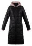 Пальто женское Айли черная плащевка (синтепон 100) С 0534