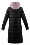 Пальто женское Айли черная плащевка (синтепон 100) С 0534