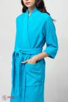 Женский облегченный махровый халат с планкой МЗО-107 (14)
