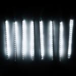 Гирлянда для улицы БАХРОМА ш2,0 м* в50 см 36 ламп LED  "Тающая сосулька спираль", Белый (8 трубок), 18 режимов