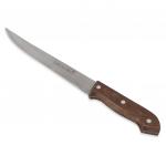 Нож разделочный из нержавеющей стали с деревянной ручкой (лезвие 20.5 см, рукоятка 12 см) Kamille 5307