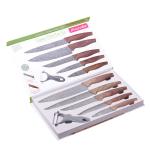 Набор кухонных ножей в подарочной упаковке 6 предметов (5 ножей+пиллер) Kamille 5043