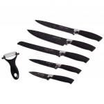 Набор кухонных ножей в подарочной упаковке 6 предметов (5 ножей+пиллер) Kamille 5043B