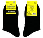 Мужские носки ВУ Elegant C-11 хлопок чёрные гладкие