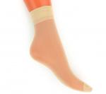 Женские капроновые носки Fashion Socks N8 светло-бежевые