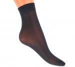 Женские капроновые носки с тормозами Fashion Socks N8 чёрные