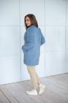 Пальто женское демисезонное 22520 (голубой/тедди)