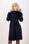 *Пальто женское демисезонное 18910 (темно-синий)