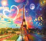 Фейерверк любви в Париже
