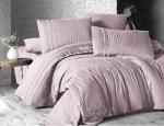 Комплект постельного белья First Choice Сатин Deluxe - Stripe Style Pudra AK01195