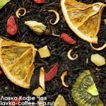 чай весовой чёрный "Энергия жизни" Nadin (ягоды годжи, гуарана) 0,5 кг. СуперФуд