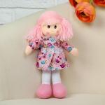 Мягкая игрушка «Кукла» в платье с цветочками, цвета МИКС