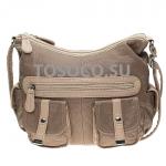 1629 d.khaki_beige сумка Fulin экокожа 27х33x14.