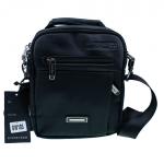 Gw103 black  сумка экокожа и текстиль 18x21х6