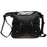 1921 black сумка-рюкзак Fulin экокожа 31х33x10