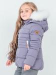 Зимняя куртка для девочки сиреневый 1005-2 Geburt*