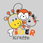 Наклейка TIGER AND GIRAFFE