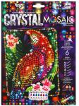 Набор для творчества мозаика из кристаллов CRM-01-10 Crystal Mosaic Попугай