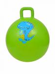 Мяч с ручкой 45 см (100  кг) зеленый с Динозавром