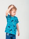 Фуфайка(футболка) для мальчика голубой 889 Pelops
