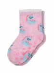 Носки для девочки месяцев со стопперами розовый Динозавр М.2575 Step
