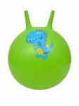 Мяч с рожками 45 см (100  кг) зеленый с Динозавром