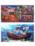 Алмазная раскраска 40*50 НД-1974 Двусторонняя картина Затонувший корабль .Парижская улочка