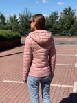 Женская куртка Е00512- персиковая
