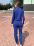 Женский вязанный костюм 388 синий