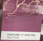 Вышивка на сетке AG-1214 красный фиолетовый/персик (левая)