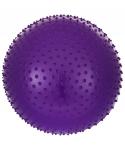 УЦЕНКА Мяч гимнастический массажный GB-301 65 см, фиолетовый (антивзрыв)