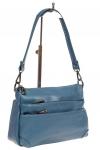 - Классическая женская сумка из искусственной кожи, цвет голубой
