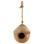 Домик NATURAL для птиц из кокоса "Бунгало", 100-130мм