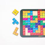 Логическая игра WOODLANDTOYS 065107 Тетрис большой цветная мозайка