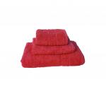 Комплект махровых полотенец, 3 штуки (40*70, 50*90, 70*140 см) (Красный)